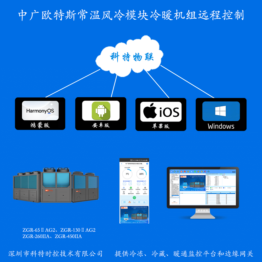 中广欧特斯常温风冷模块冷暖机组系列远程控制网关产品图