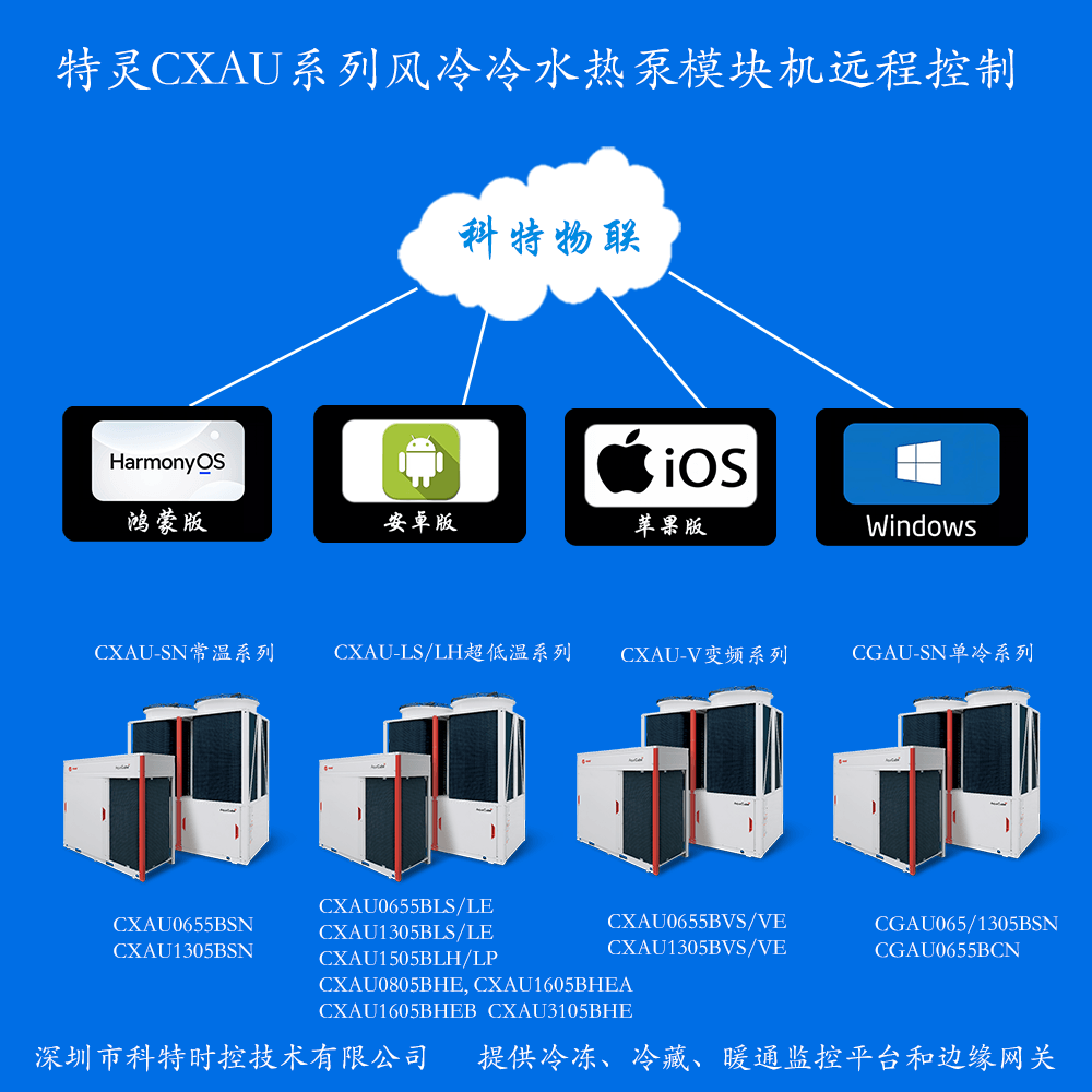 特灵风冷冷水热泵模块机CXAU系列远程控制网关