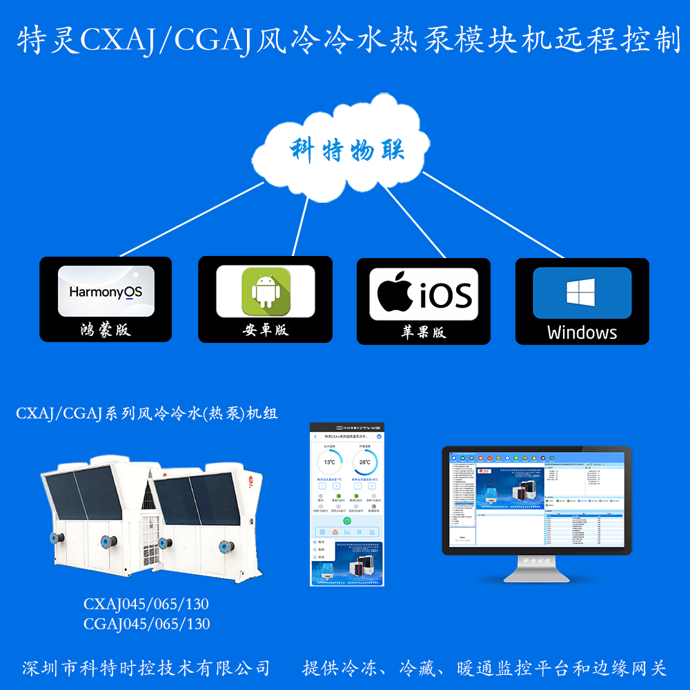 特灵风冷冷水热泵模块机CXAJ-CGAJ系列远程控制网关产品图